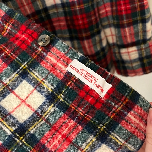 Pendleton Woolen Mills 100% wool plaid shirt size M - Stewart dress tartan - Picture 8 of 11